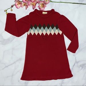 CRAZY 8 ✰ Long Sleeve Argyle Knit Dress